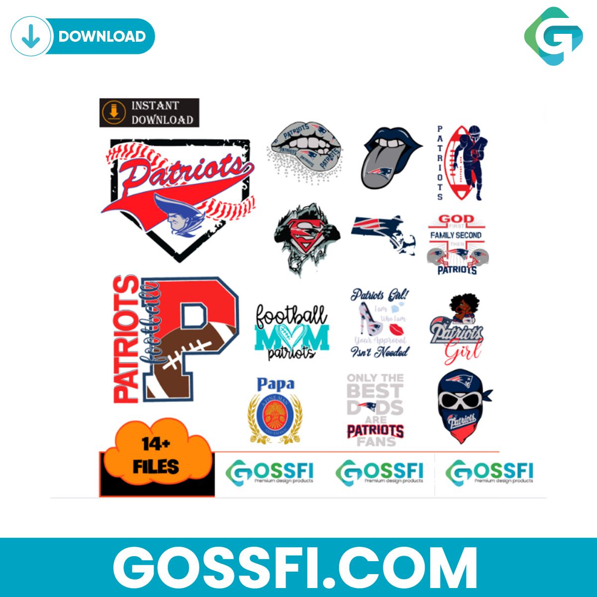 new-england-patriots-football-team-bundle-svg