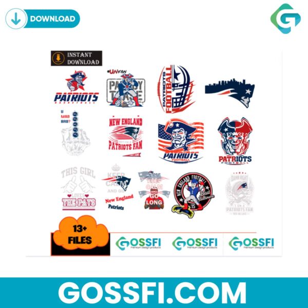 new-england-patriots-football-nfl-bundle-svg