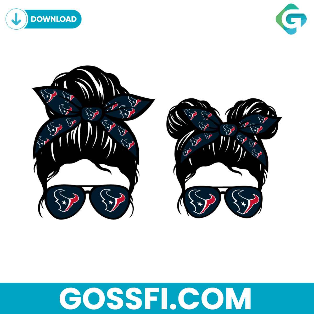 houston-texans-football-messy-bun-mom-and-kid-svg