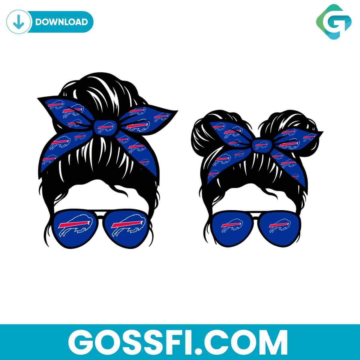 buffalo-bills-football-messy-bun-mom-and-kid-svg