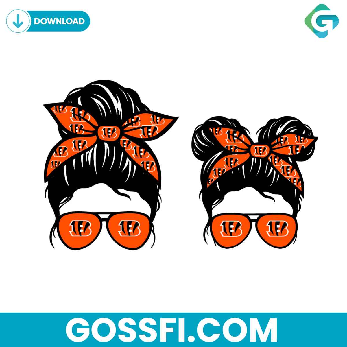 cincinnati-bengal-football-messy-bun-mom-and-kid-svg