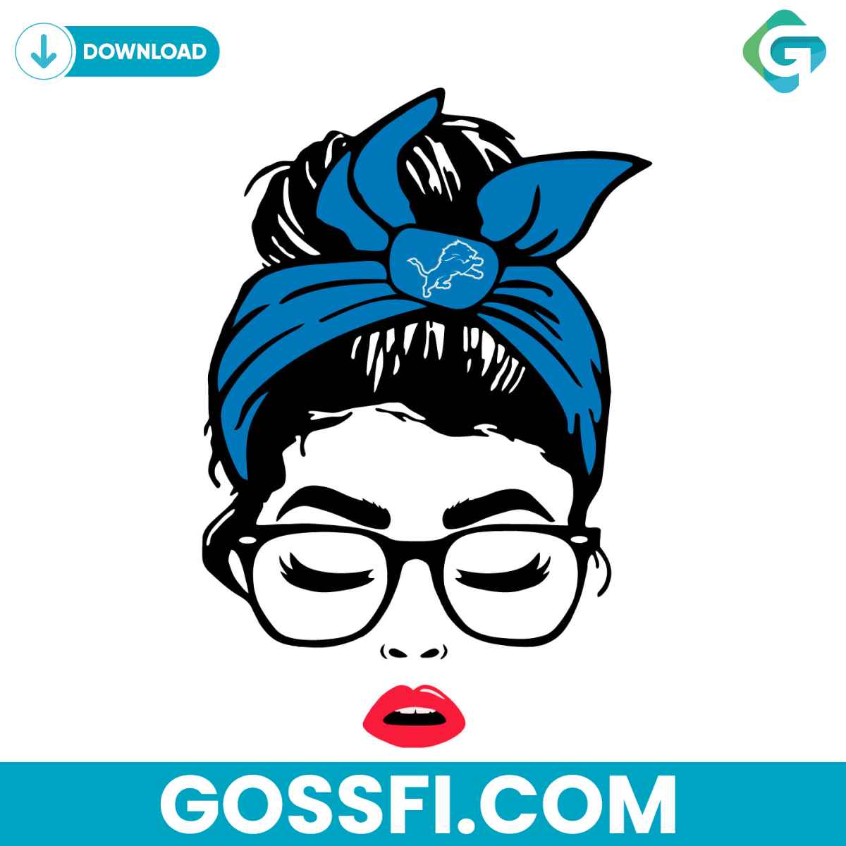 detroit-lions-football-team-svg-messy-bun-svg