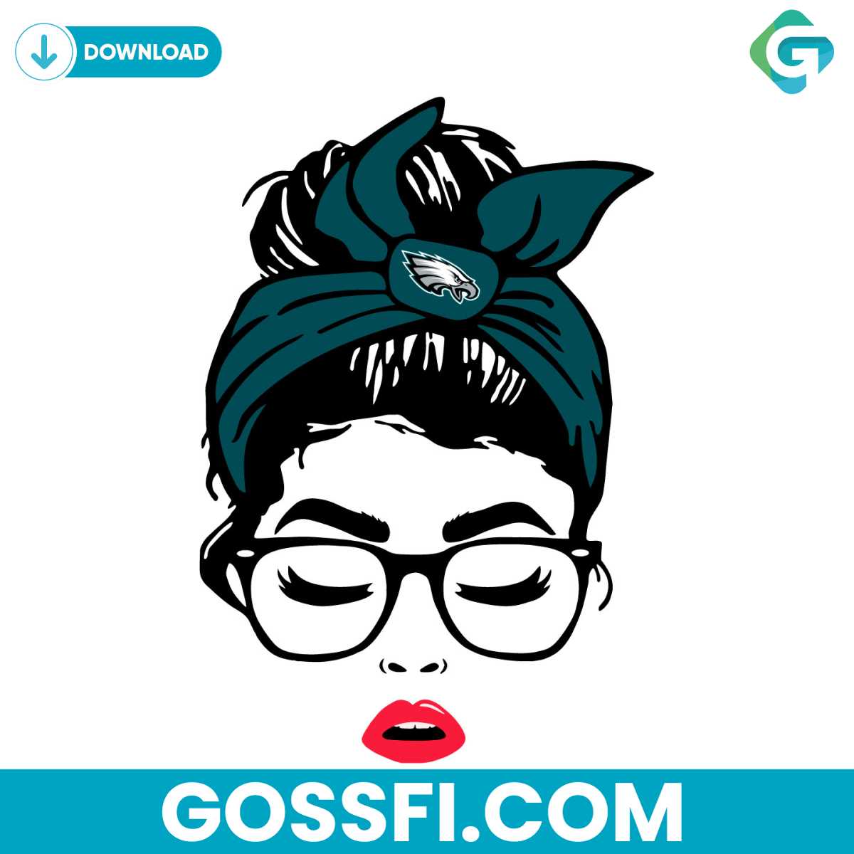 philadelphia-eagles-football-messy-bun-girl-svg