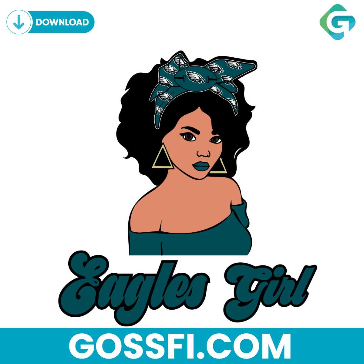 eagles-girl-svg-digital-download