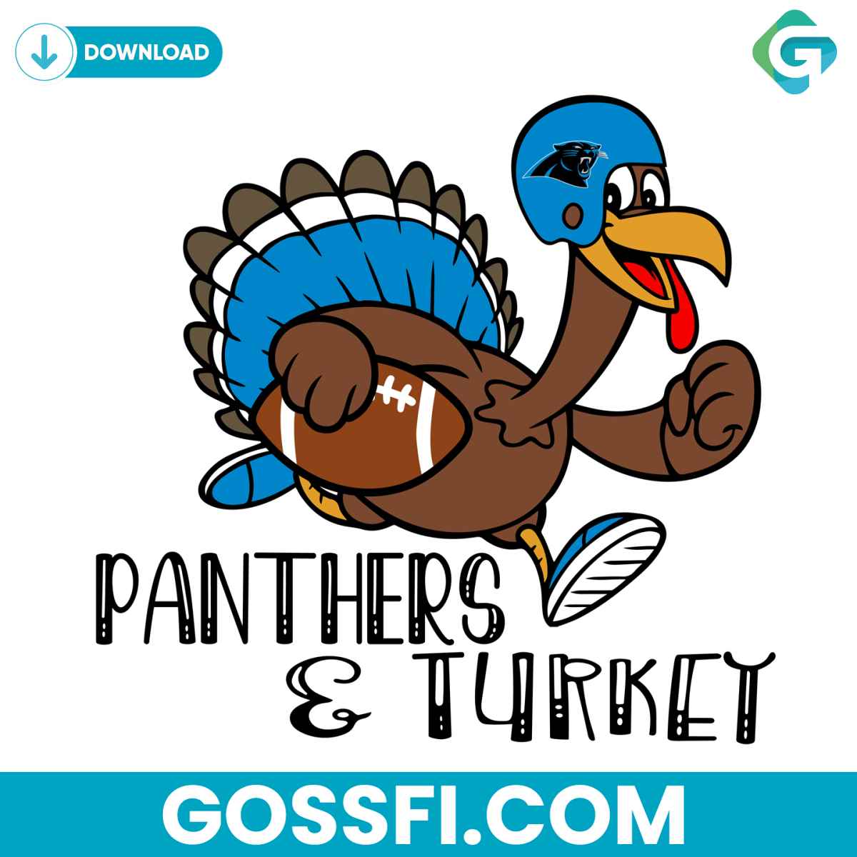 panthers-and-turkey-football-svg-digital-download
