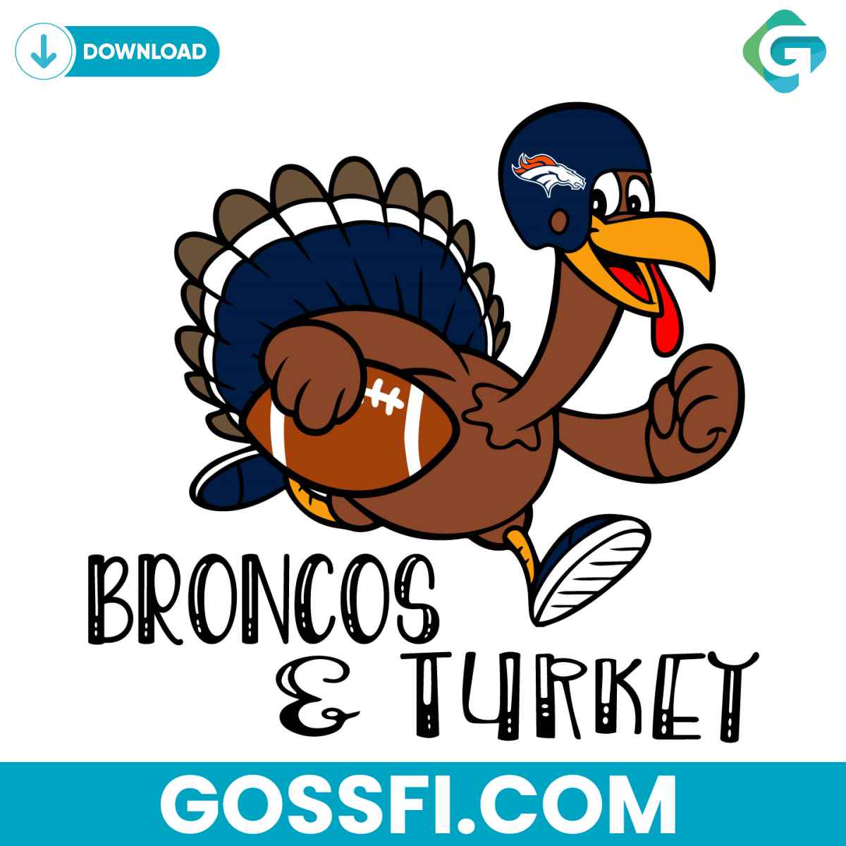 broncos-and-turkey-football-svg-digital-download