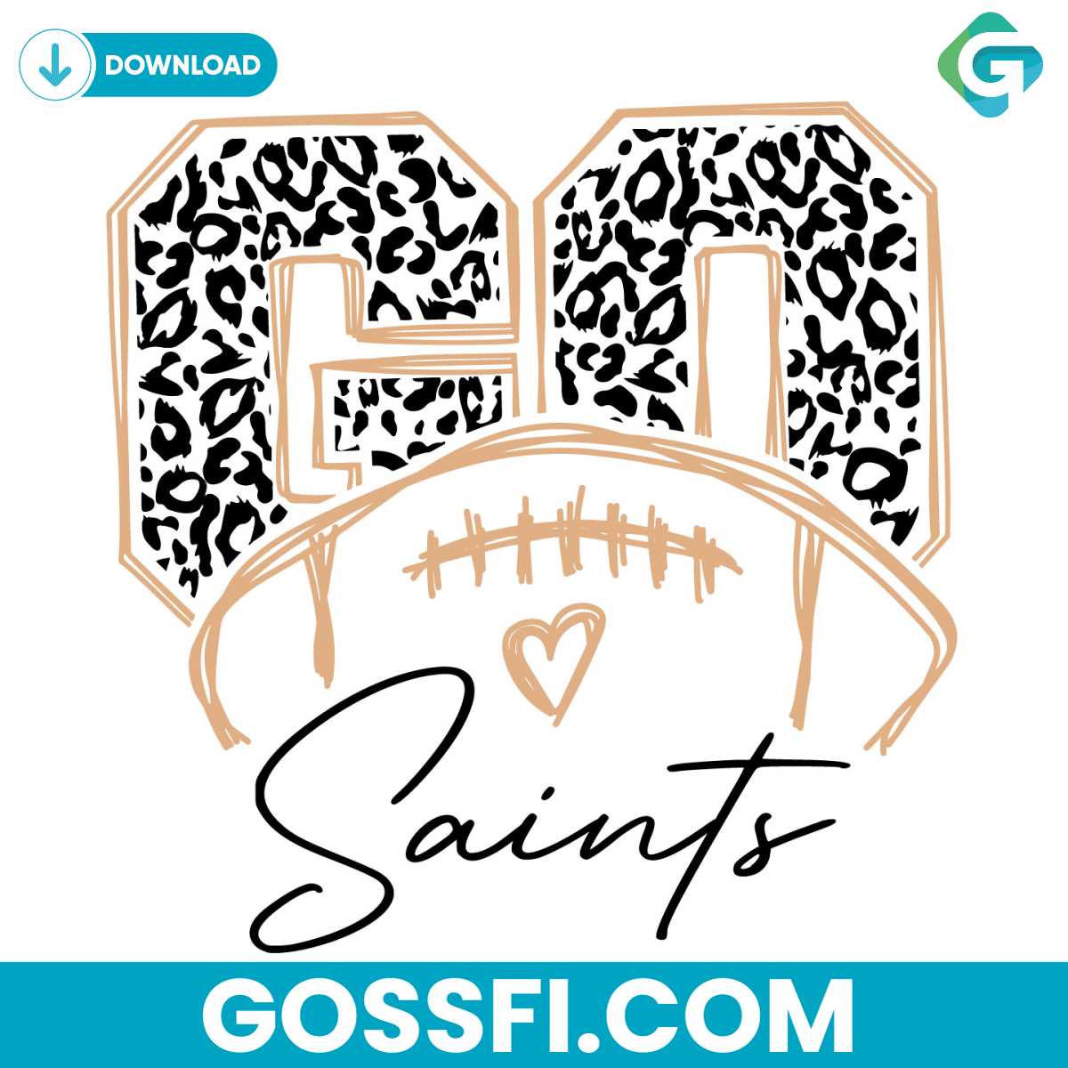 go-saints-football-leopard-pattern-svg