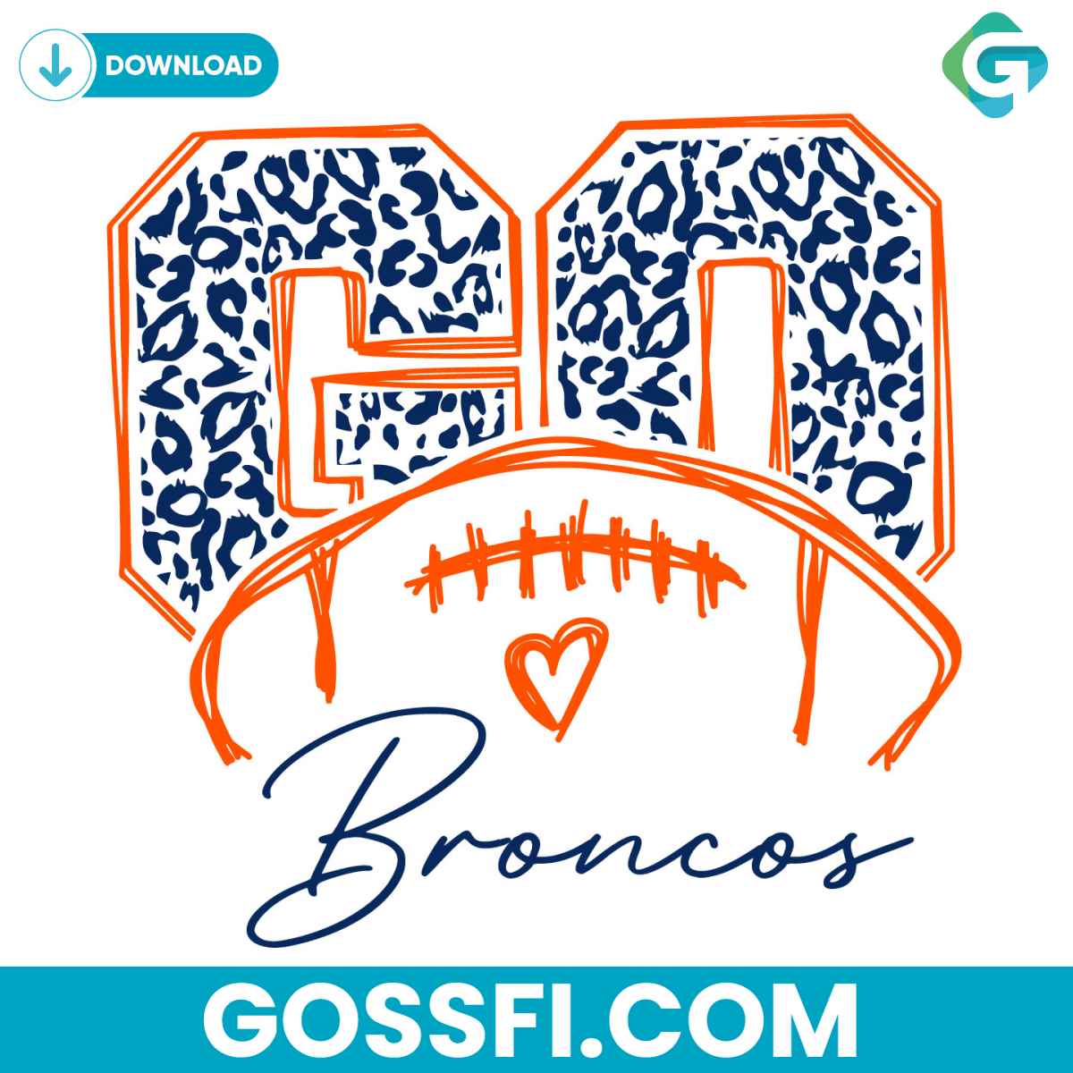 go-broncos-football-leopard-pattern-svg