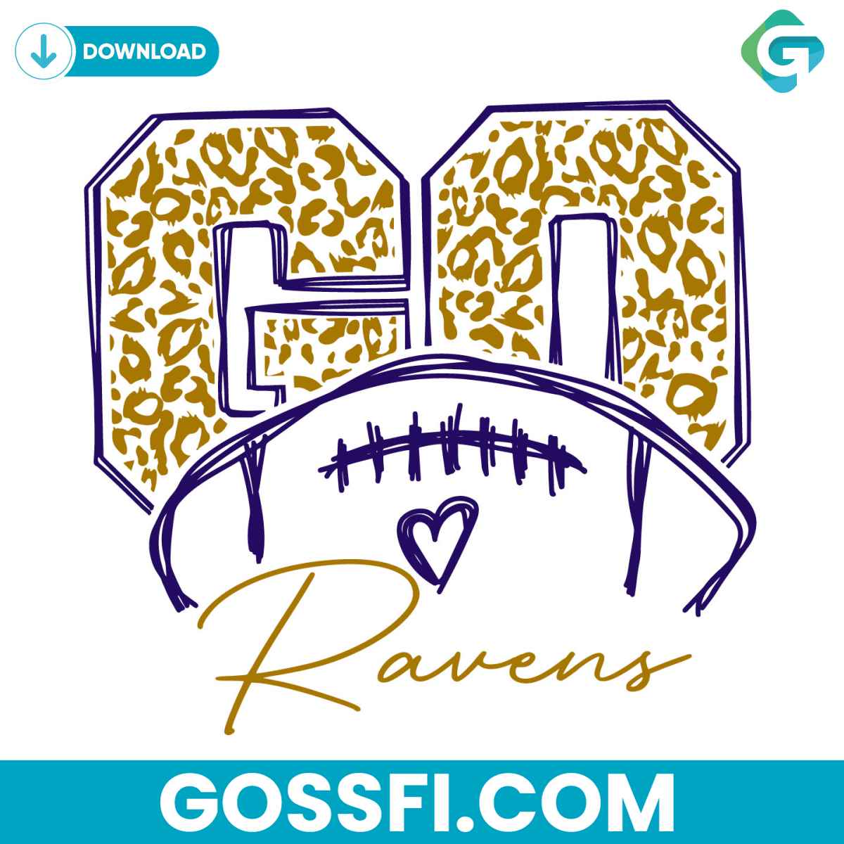 go-ravens-football-leopard-pattern-svg