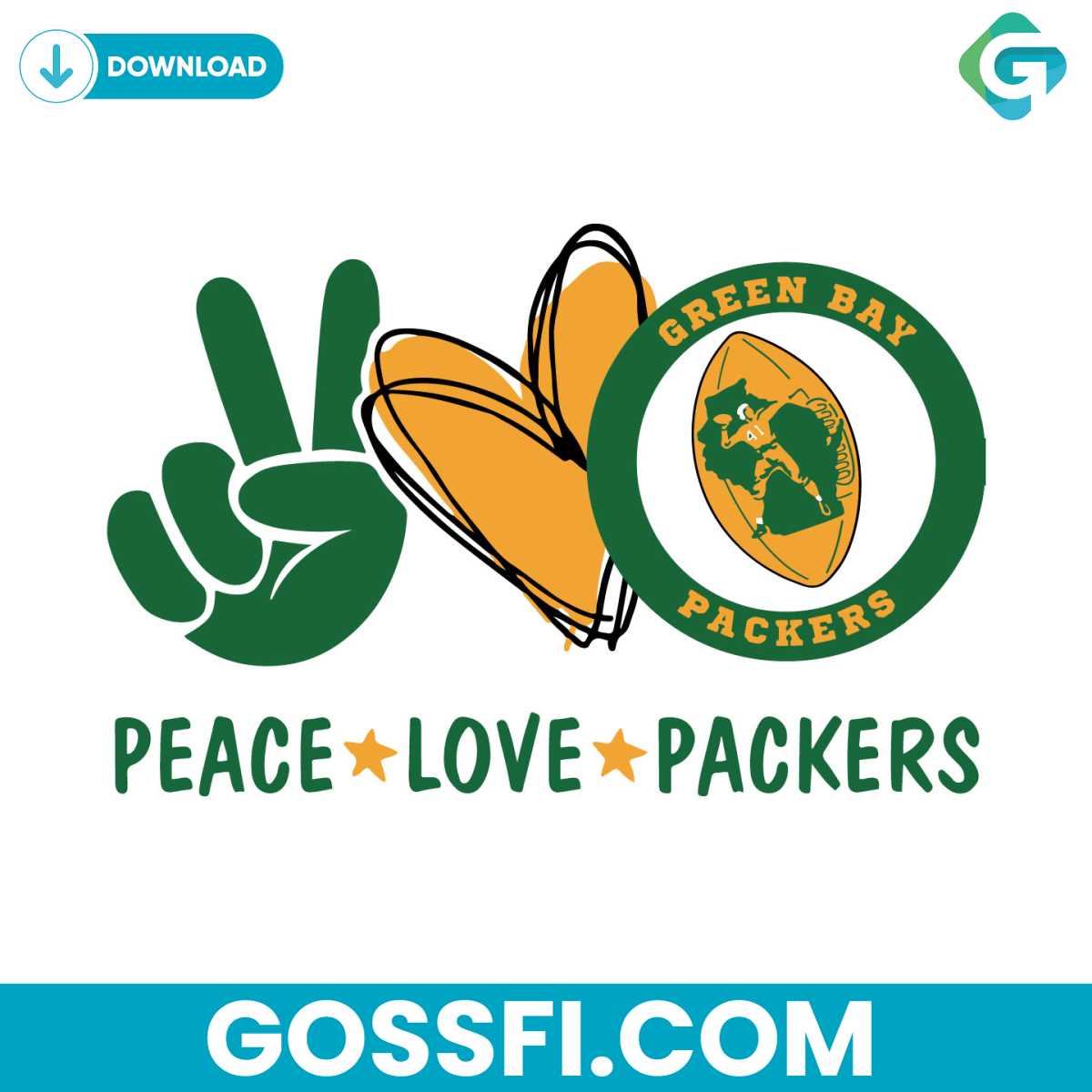 peace-love-peace-green-bay-packers-football-svg