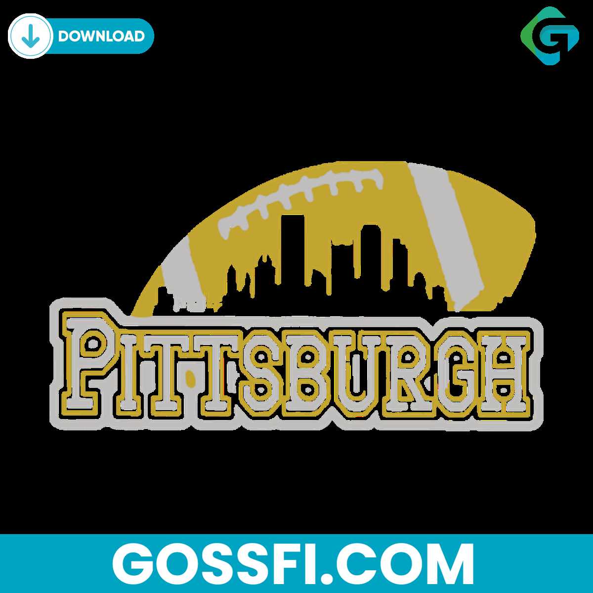 pittsburgh-football-skyline-svg-digital-download