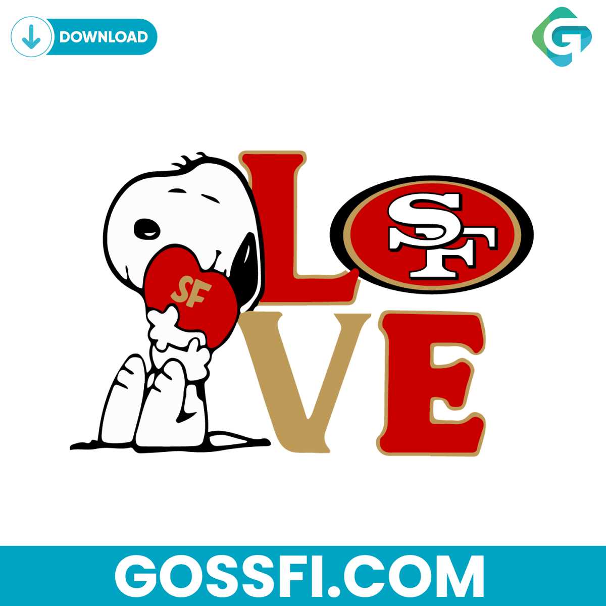 snoopy-love-san-francisco-49ers-svg-digital-download