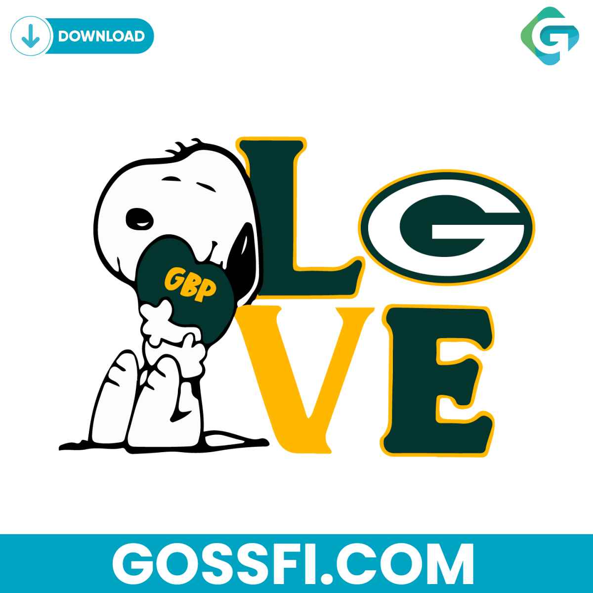 snoopy-love-green-bay-packers-svg-digital-download