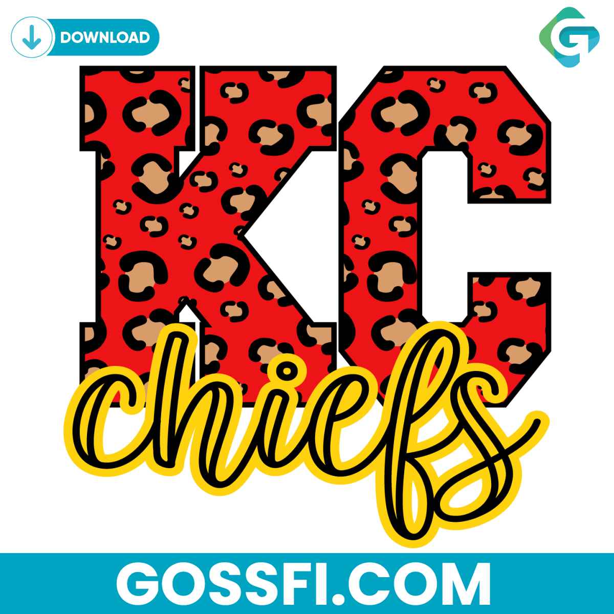 leopard-kc-chiefs-svg-cricut-digital-download