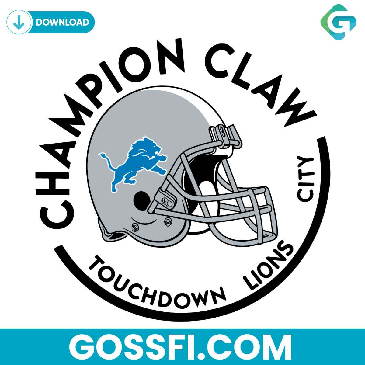 champion-claw-touchdown-lions-city-svg