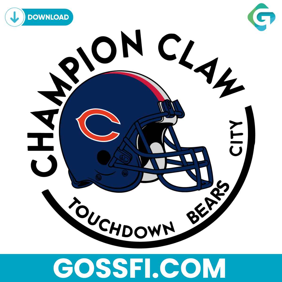 champion-claw-touchdown-bears-city-svg