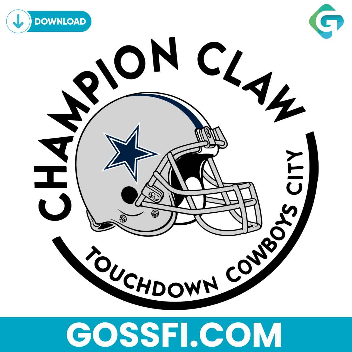 champion-claw-touchdown-cowboys-city-svg