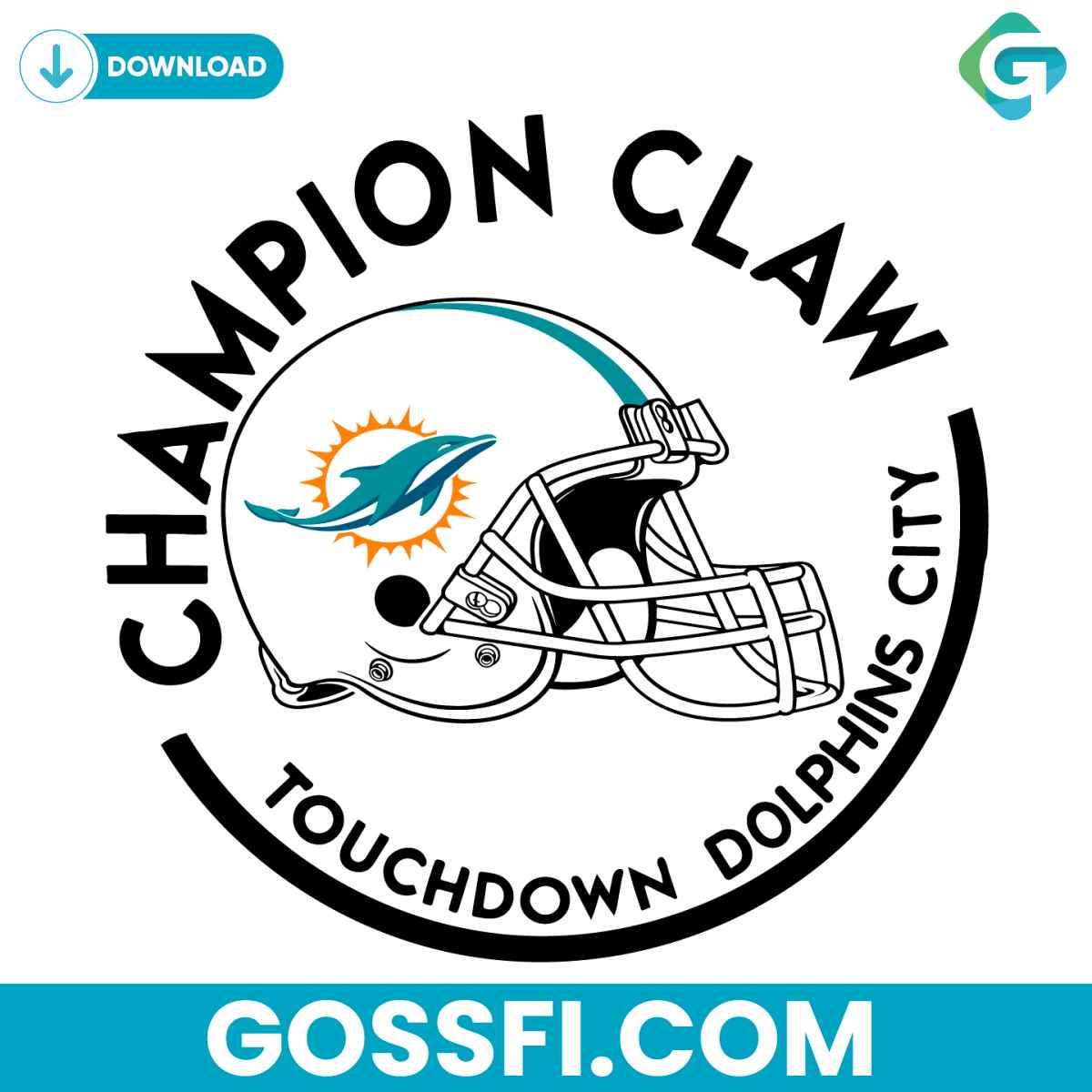 champion-claw-touchdown-dolphins-city-svg