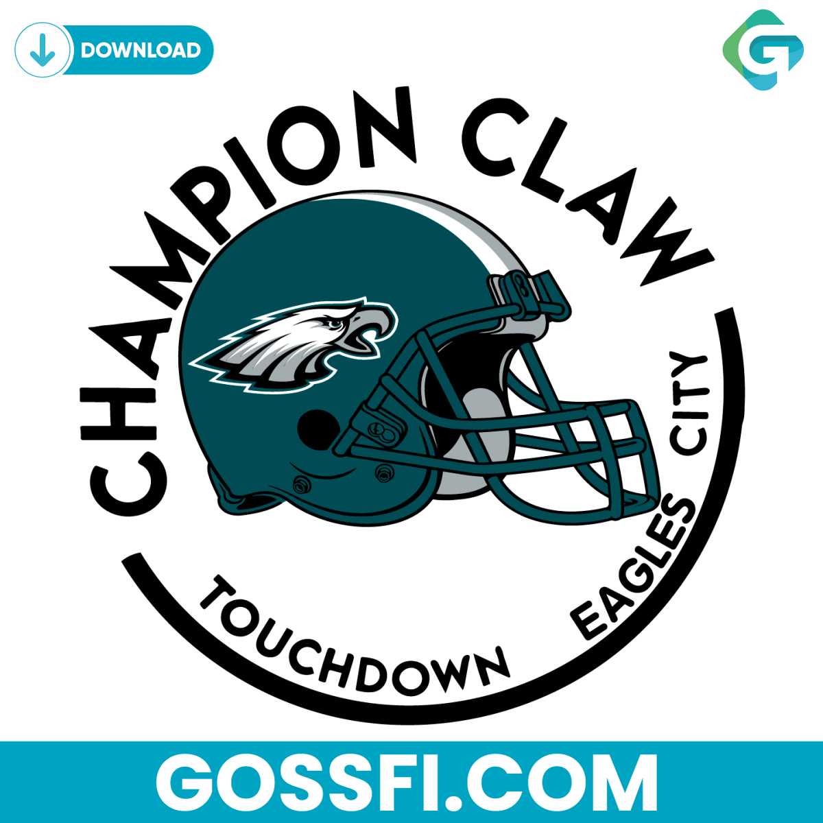 champion-claw-touchdown-eagles-city-svg