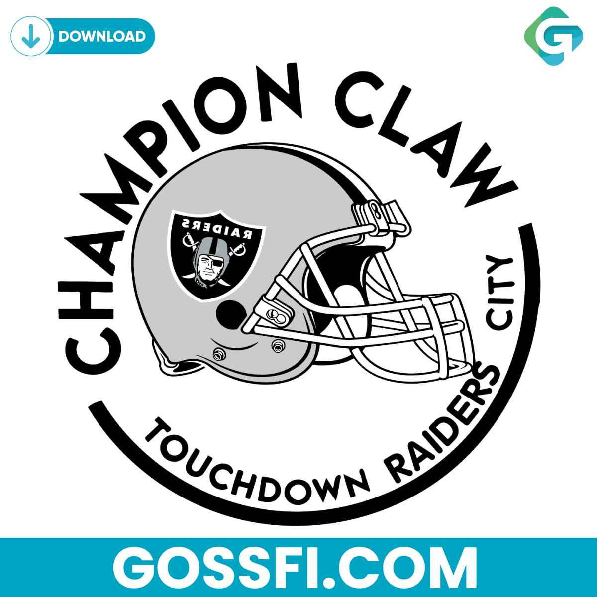 champion-claw-touchdown-raiders-city-svg