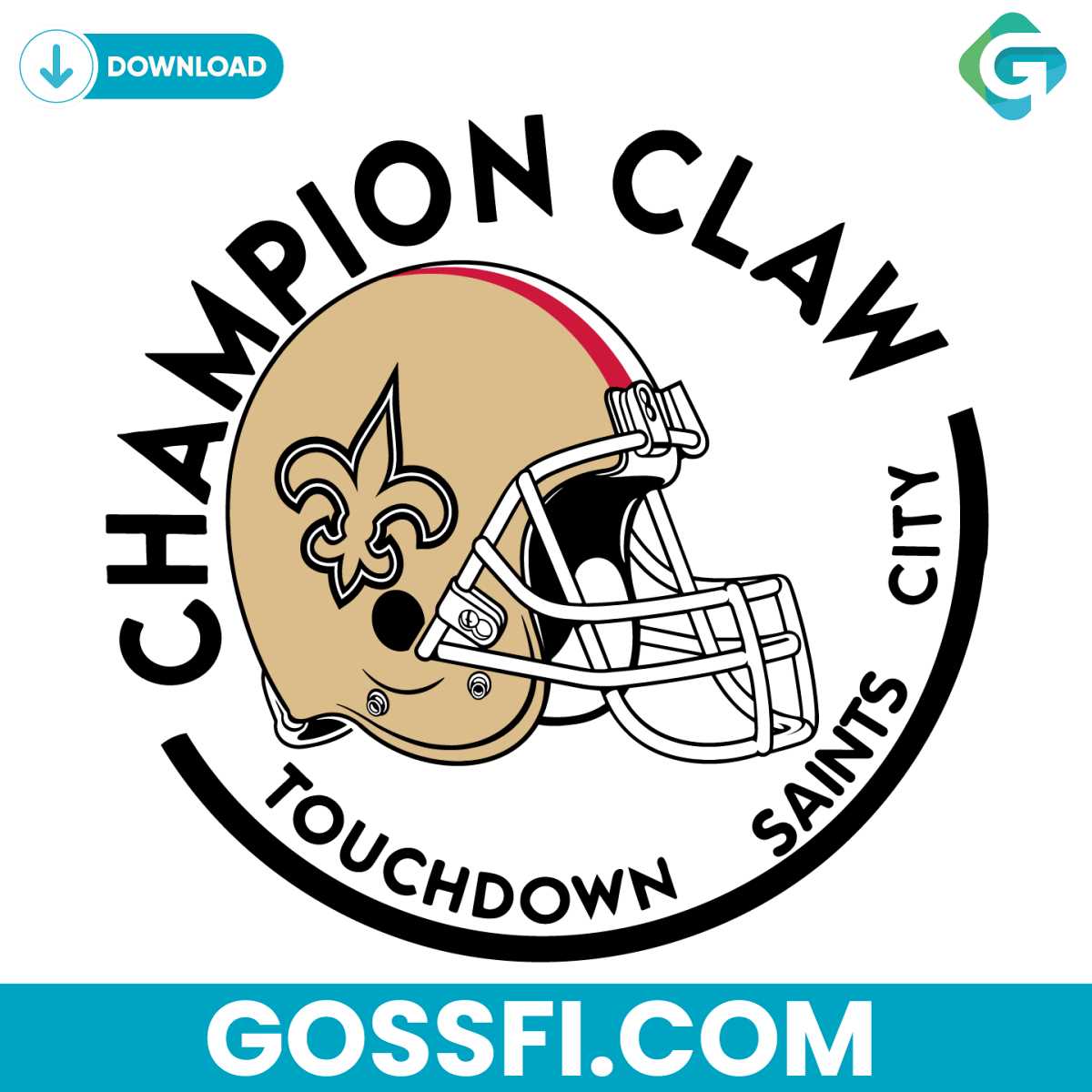 champion-claw-touchdown-saints-city-svg