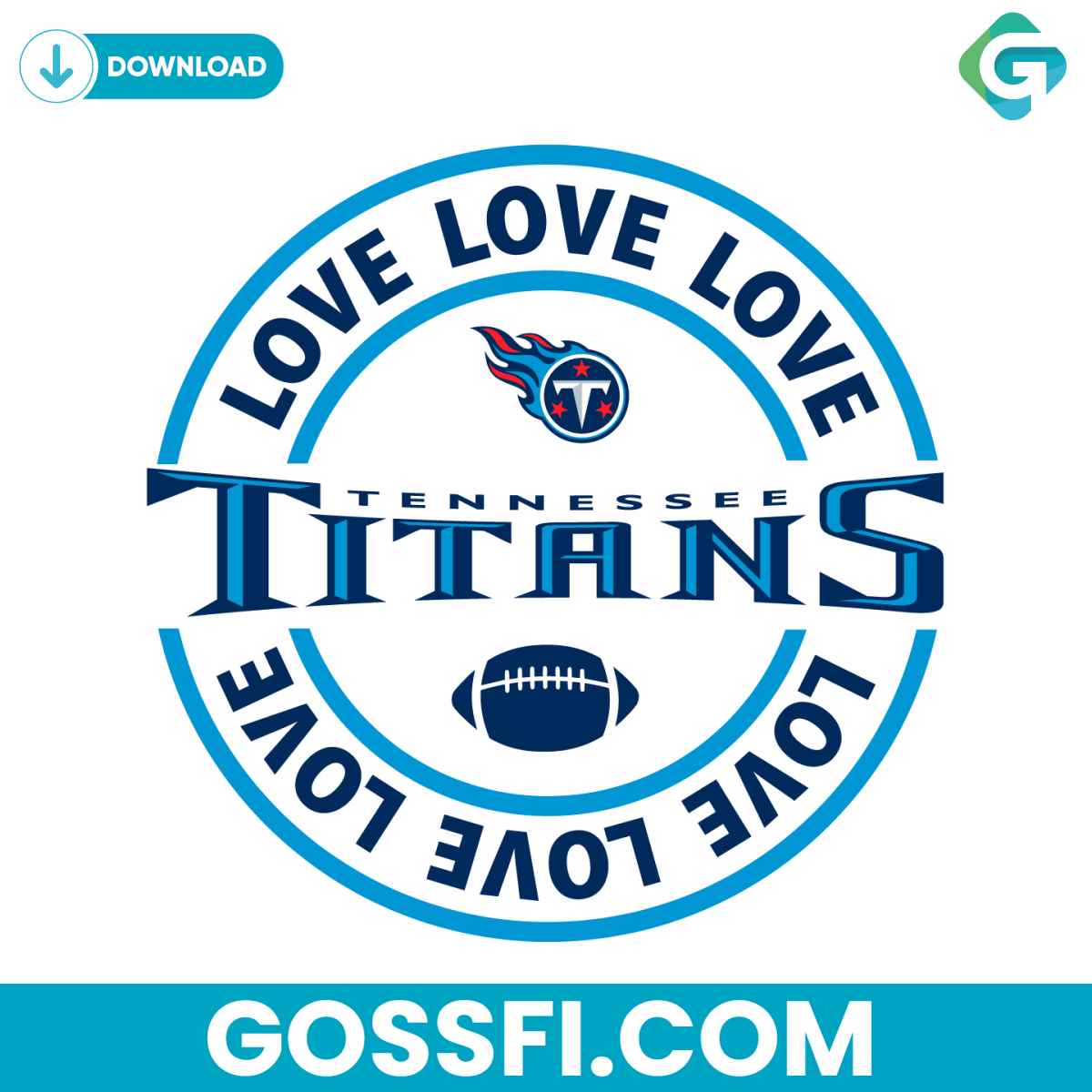 love-tennessee-titans-svg-digital-download