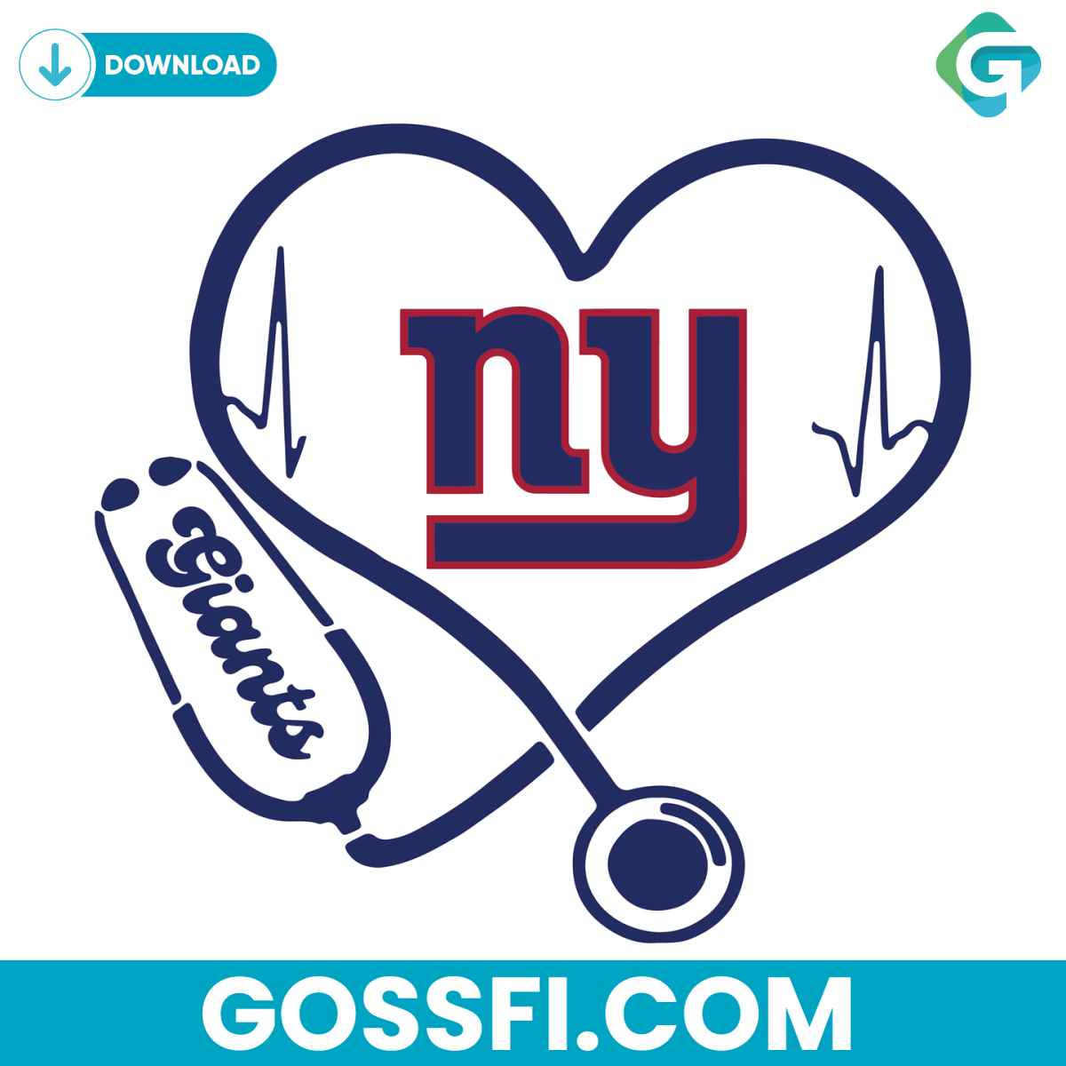 new-york-giants-heart-stethoscope-svg