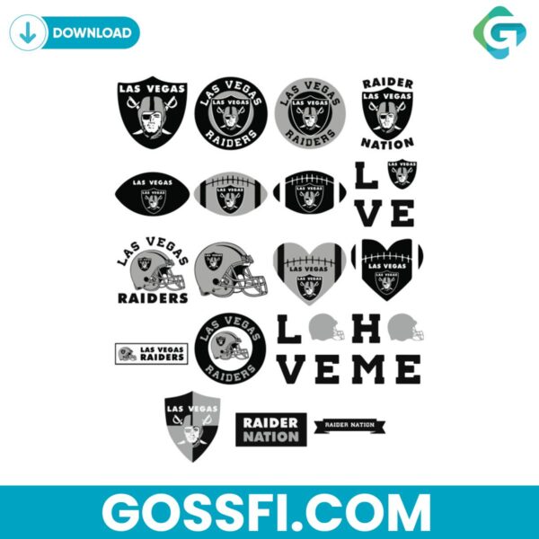 las-vegas-raiders-football-nfl-bundle-svg