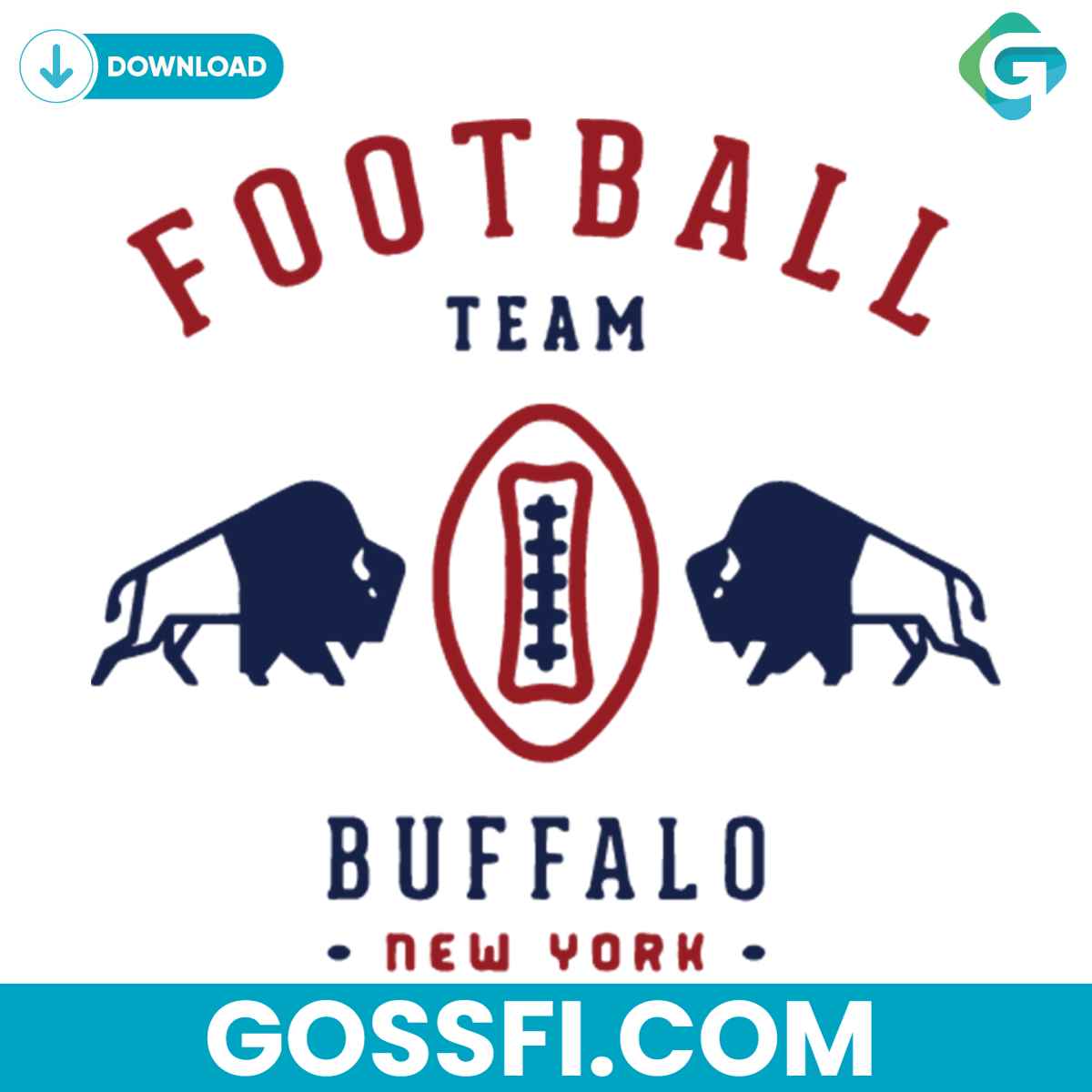 football-team-buffalo-new-york-svg