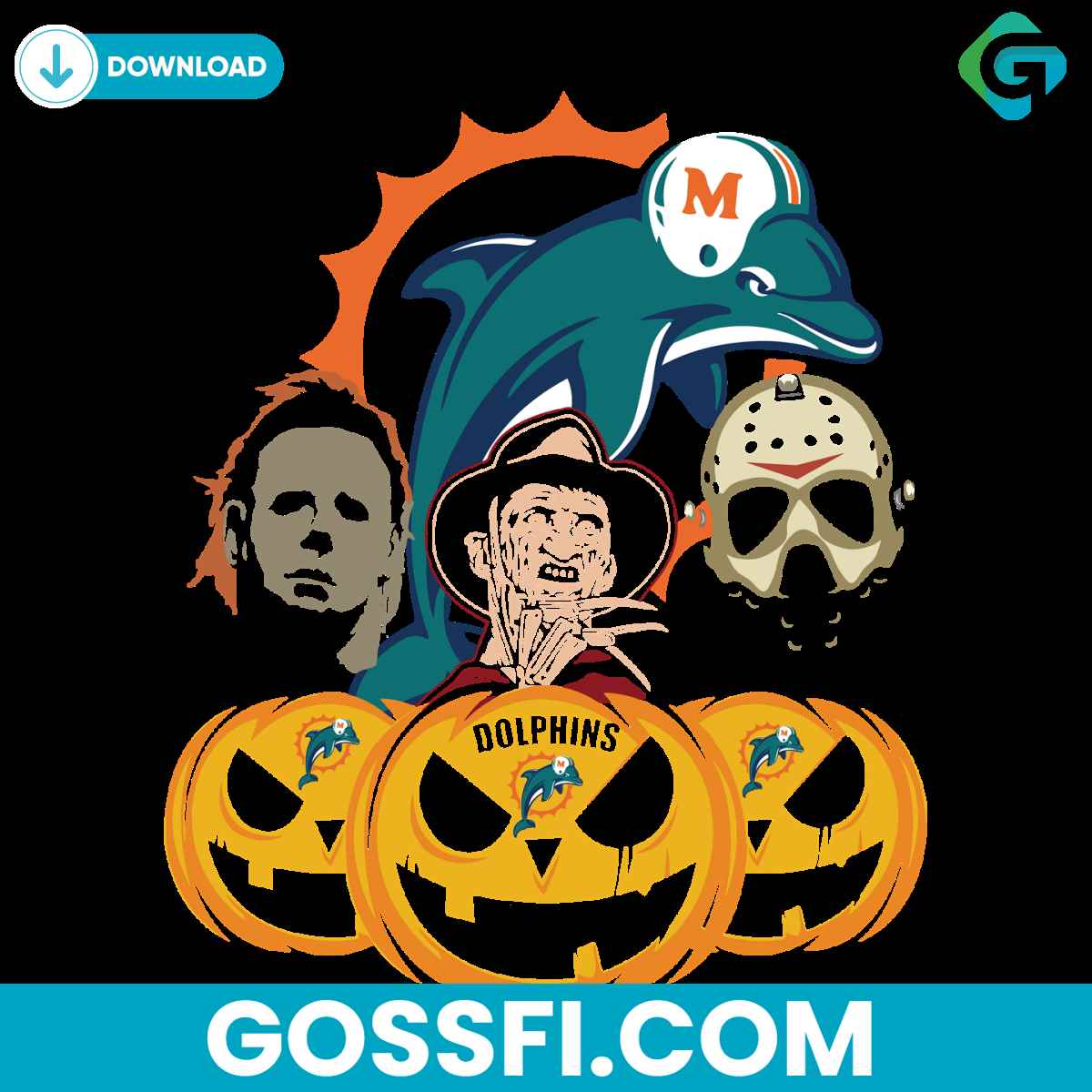 halloween-horror-movie-pumpkin-miami-dolphins-svg