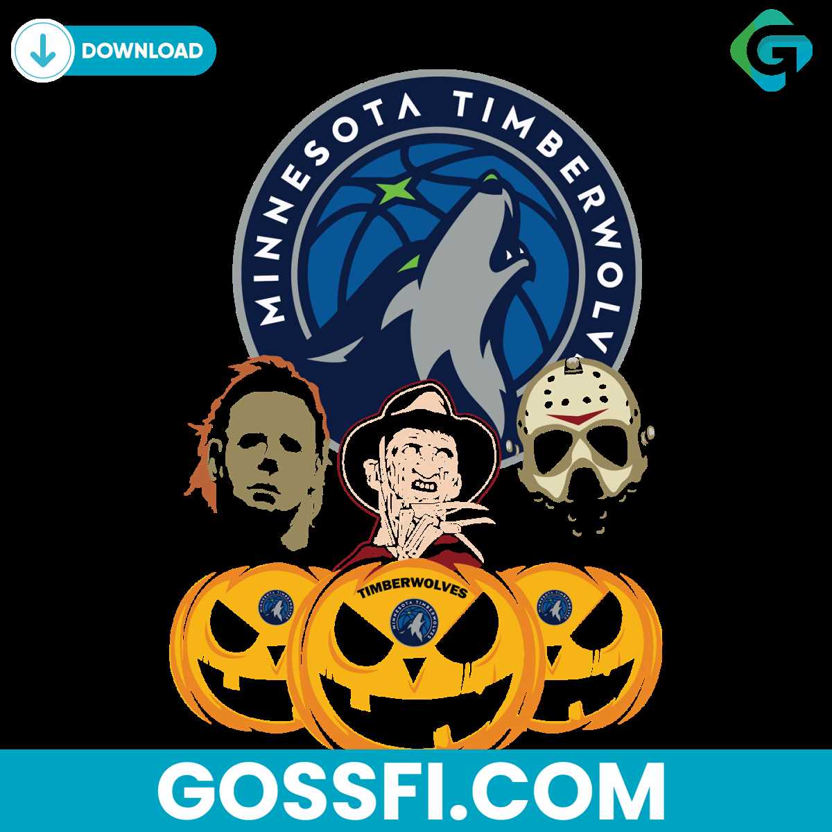 halloween-horror-movie-pumpkin-minnesota-timberwolves-svg