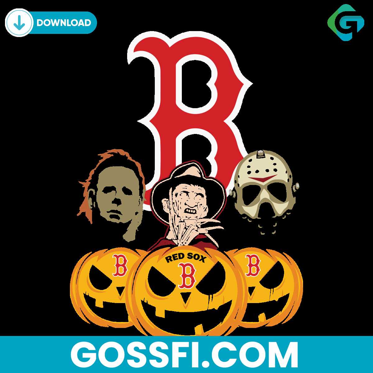 boston-red-sox-halloween-horror-movie-pumpkin-svg