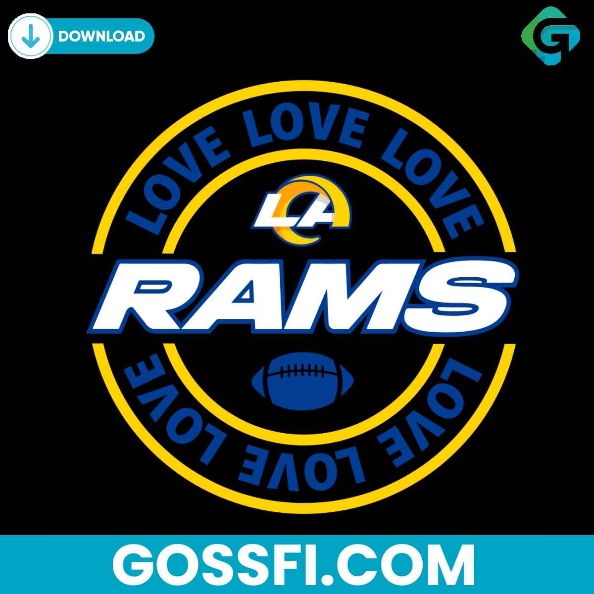 love-los-angeles-rams-svg-digital-download