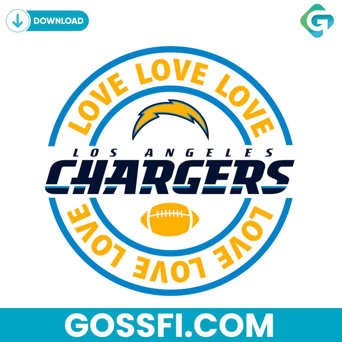 love-los-angeles-chargers-svg-digital-download