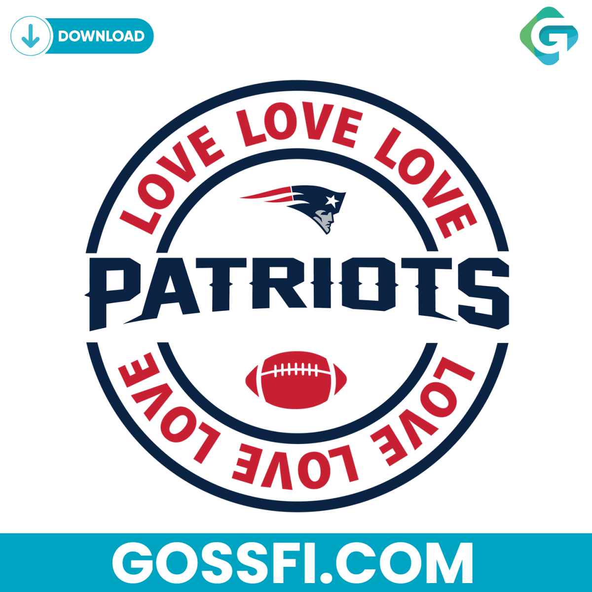 love-new-england-patriots-svg-digital-download