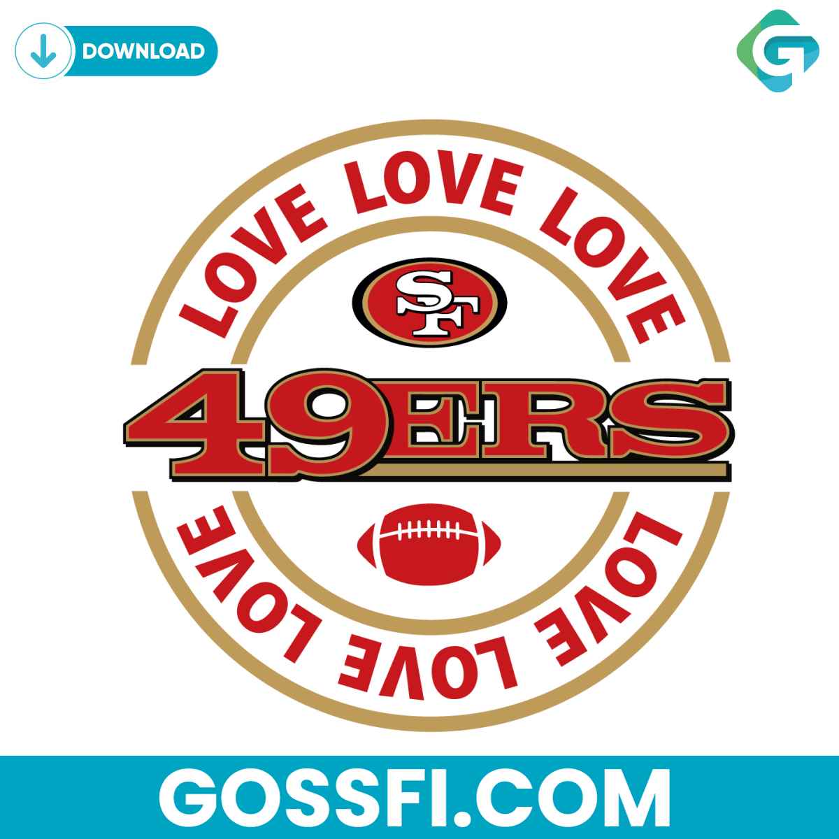 love-san-francisco-49ers-svg