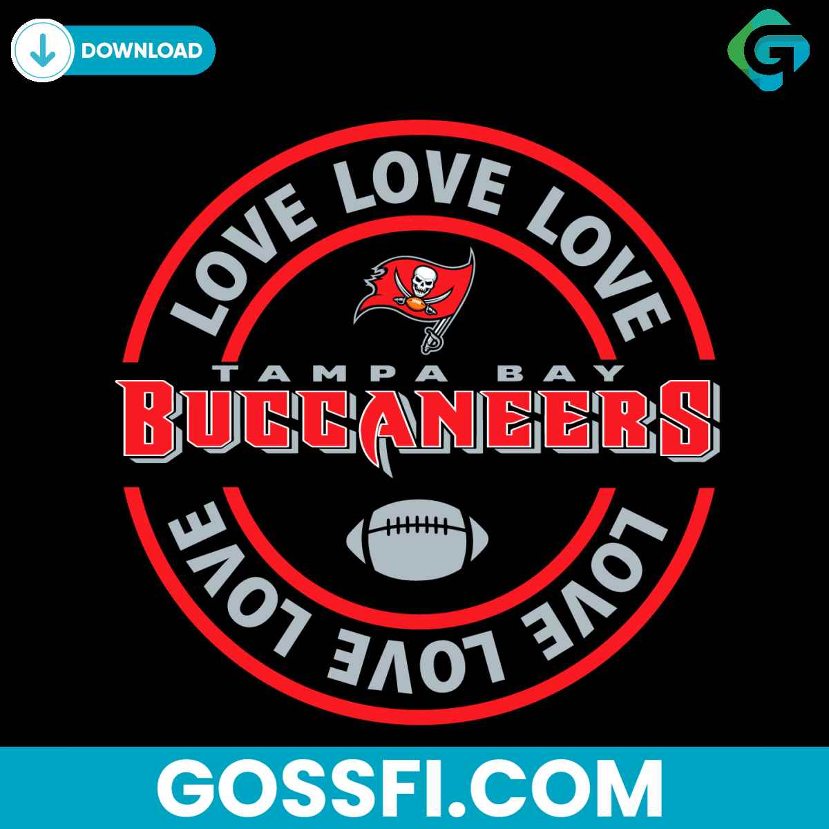 love-tampa-bay-buccaneers-svg-digital-download