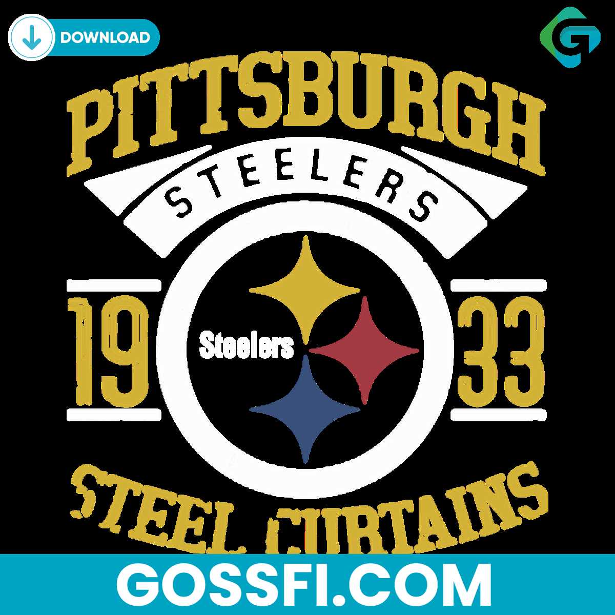 pittsburgh-steelers-1933-steel-curtains-svg