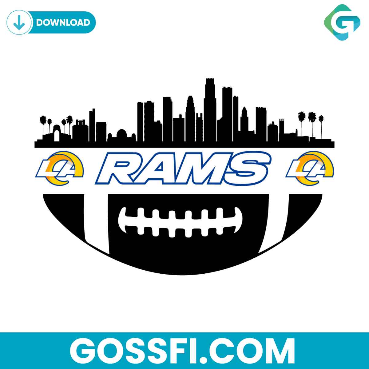 los-angeles-rams-nfl-football-svg