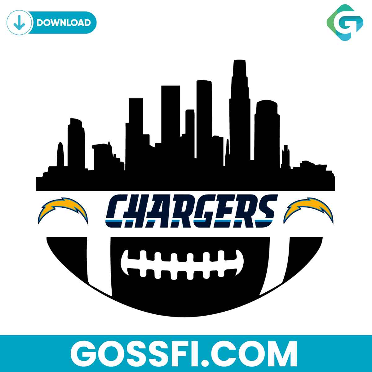 los-angeles-chargers-nfl-football-svg