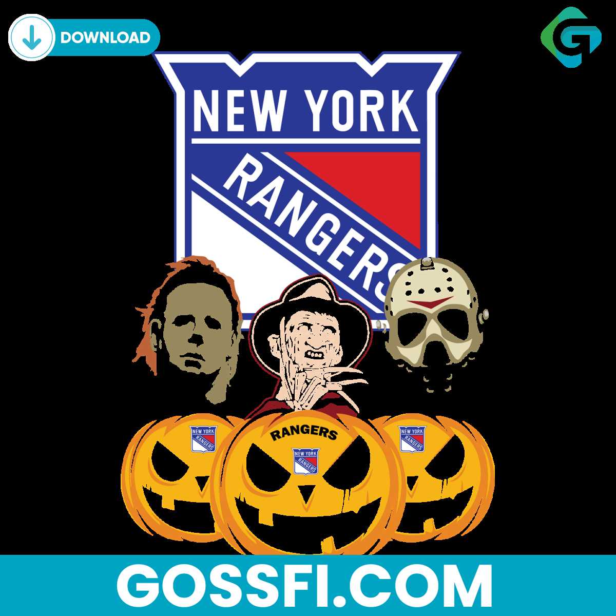 new-york-rangers-halloween-horror-movie-pumpkin-svg