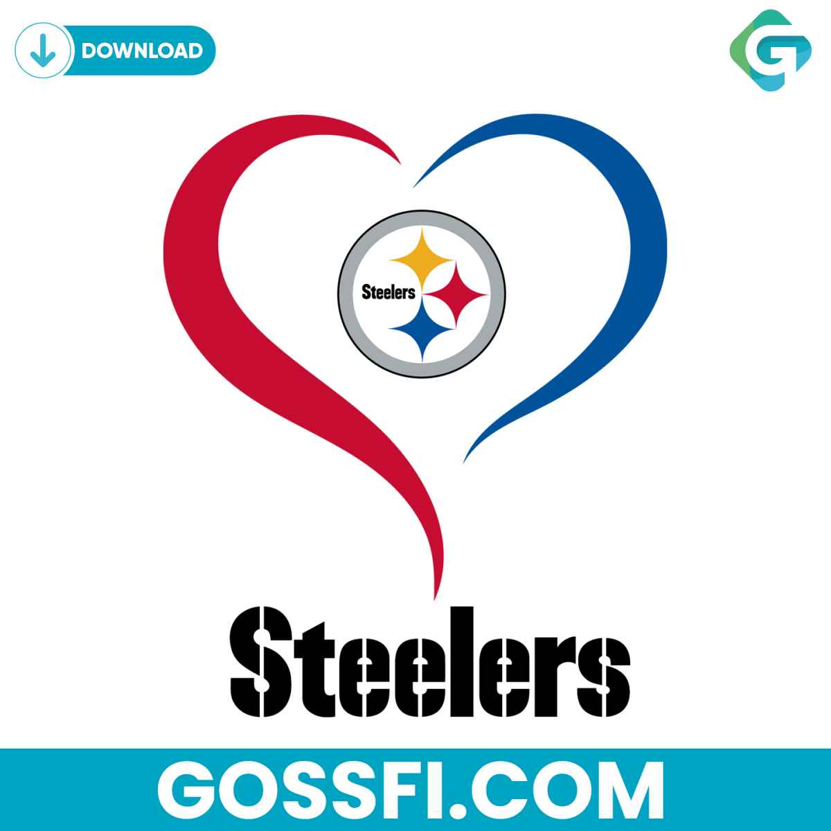 love-pittsburgh-steelers-svg-digital-download