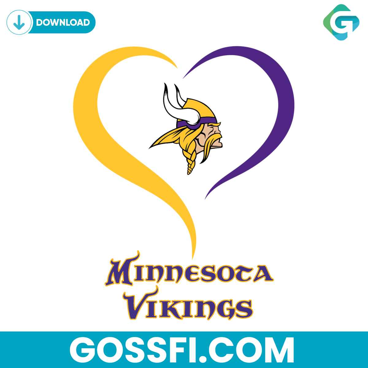 love-minnesota-vikings-svg-digital-download