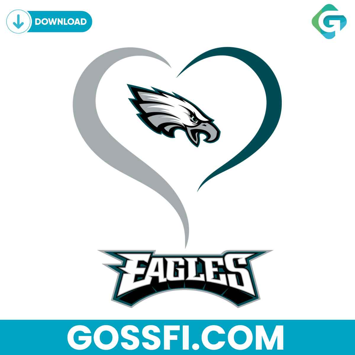 love-philadelphia-eagles-svg-digital-download