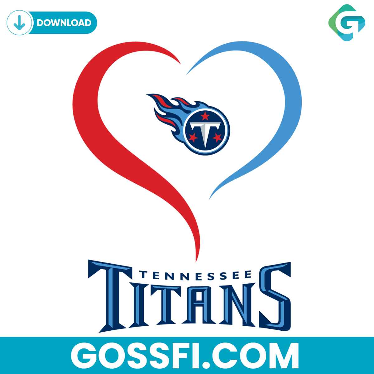 love-tennessee-titans-svg-digital-download