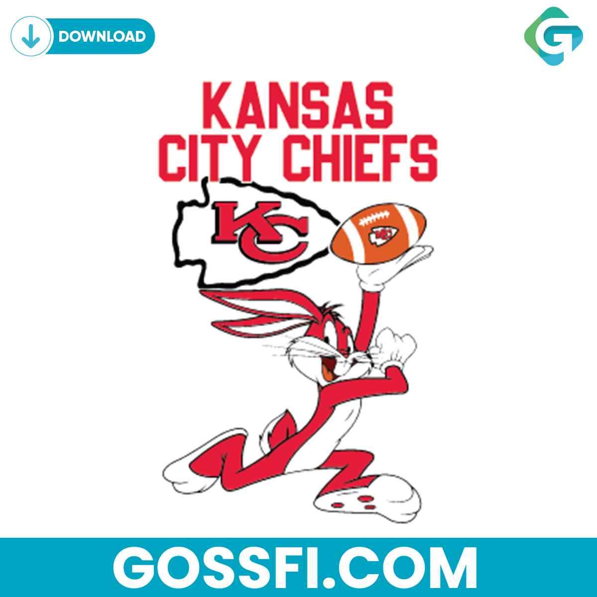 kansas-city-chiefs-football-bunny-svg