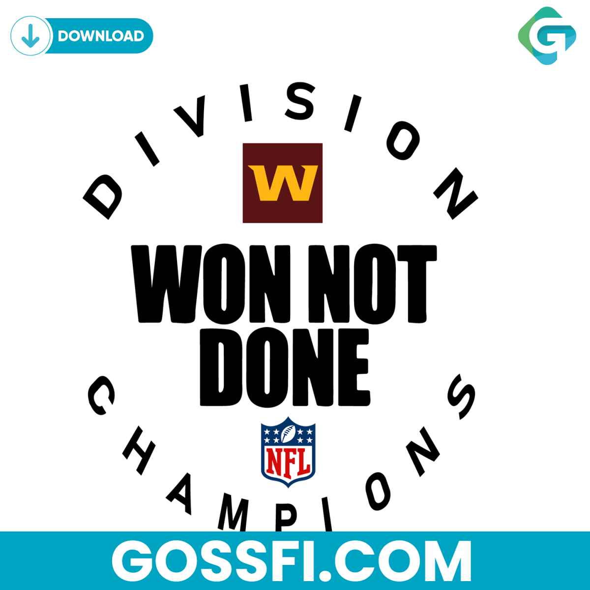 washington-nfl-division-won-not-done-champion-football-team-svg