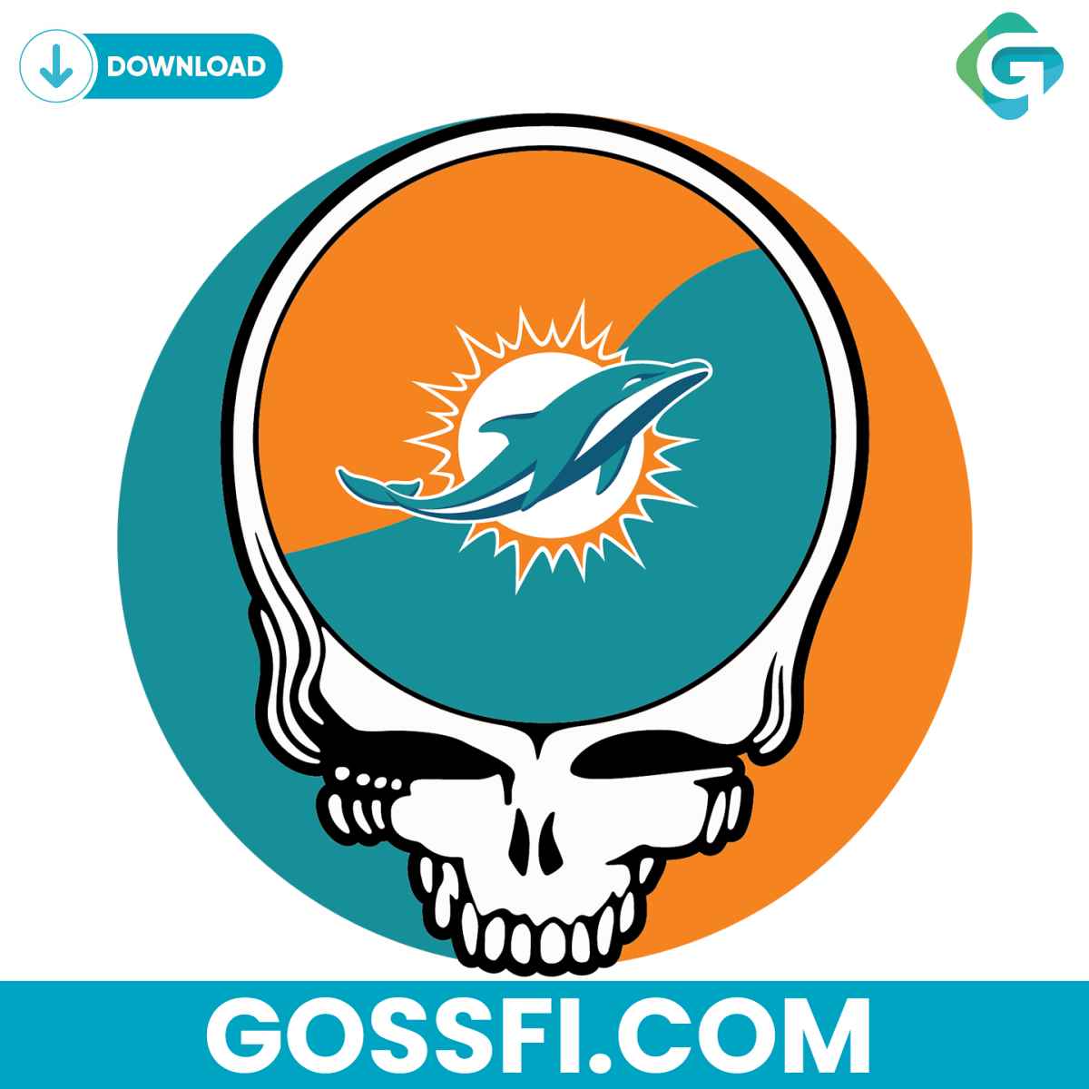 miami-dolphins-skull-svg-digital-download