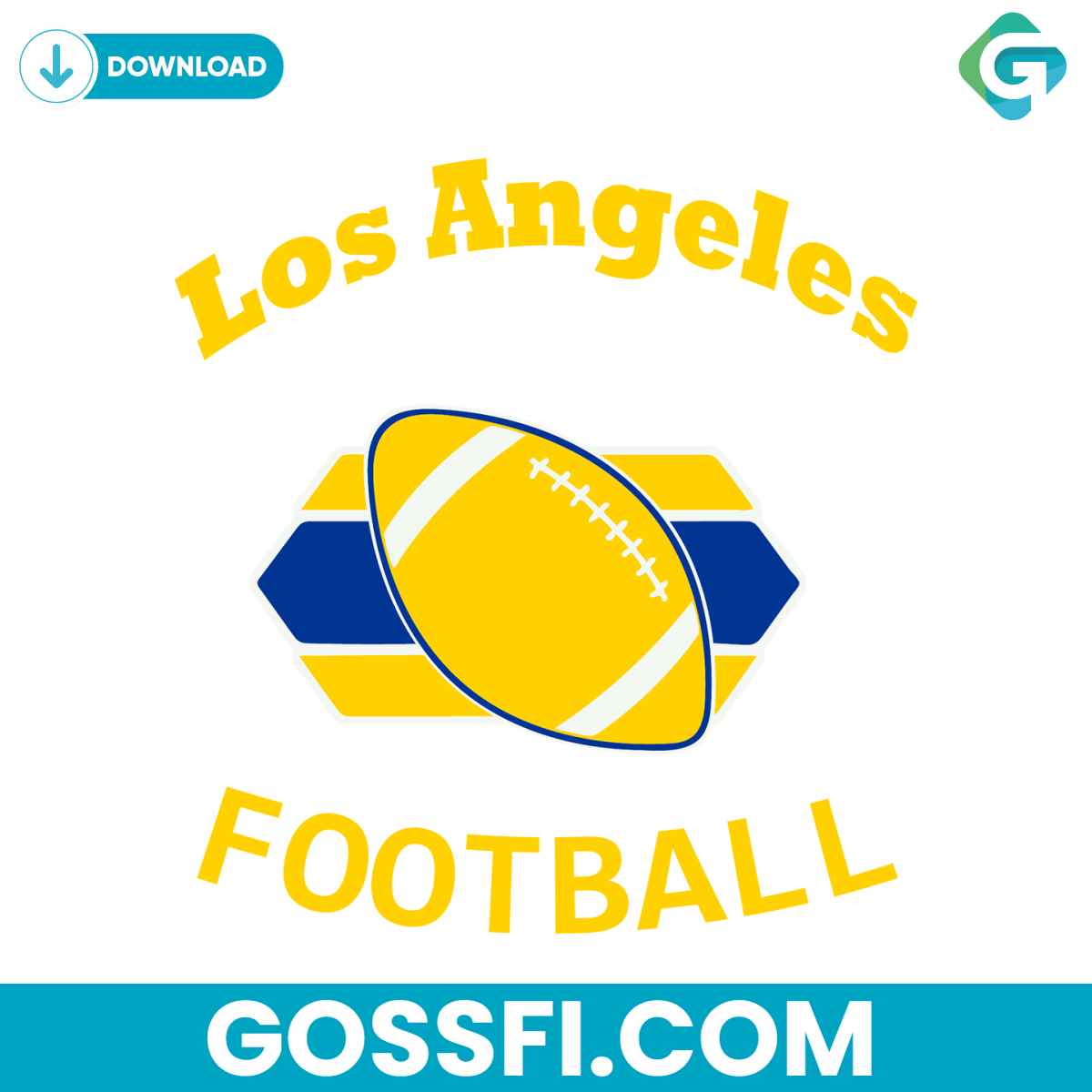 los-angeles-chargers-football-svg-digital-download