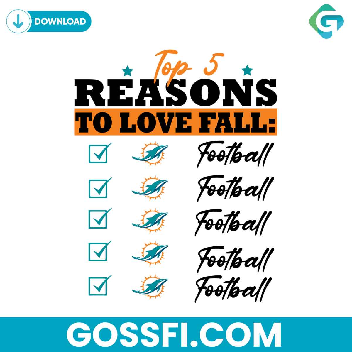 top-5-reasons-to-love-fall-miami-dolphin-svg